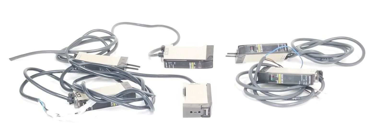 LOT OF 6 OMRON E3X-H11 PHOTOELECTRIC SENSORS 10-30VDC, E3XH11