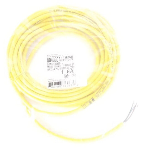 NEW BRAD HARRISON 804000A09M050 MICRO-CHANGE CORDSET 5M, FEMALE, 80459-A, 194090