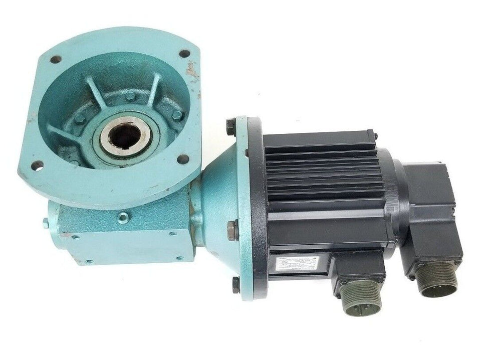 YASKAWA USAREM-05CHP21 SERVO MOTOR W/ UTOPI-150VA ENCODER, 3192-MF-2-058 REDUCER