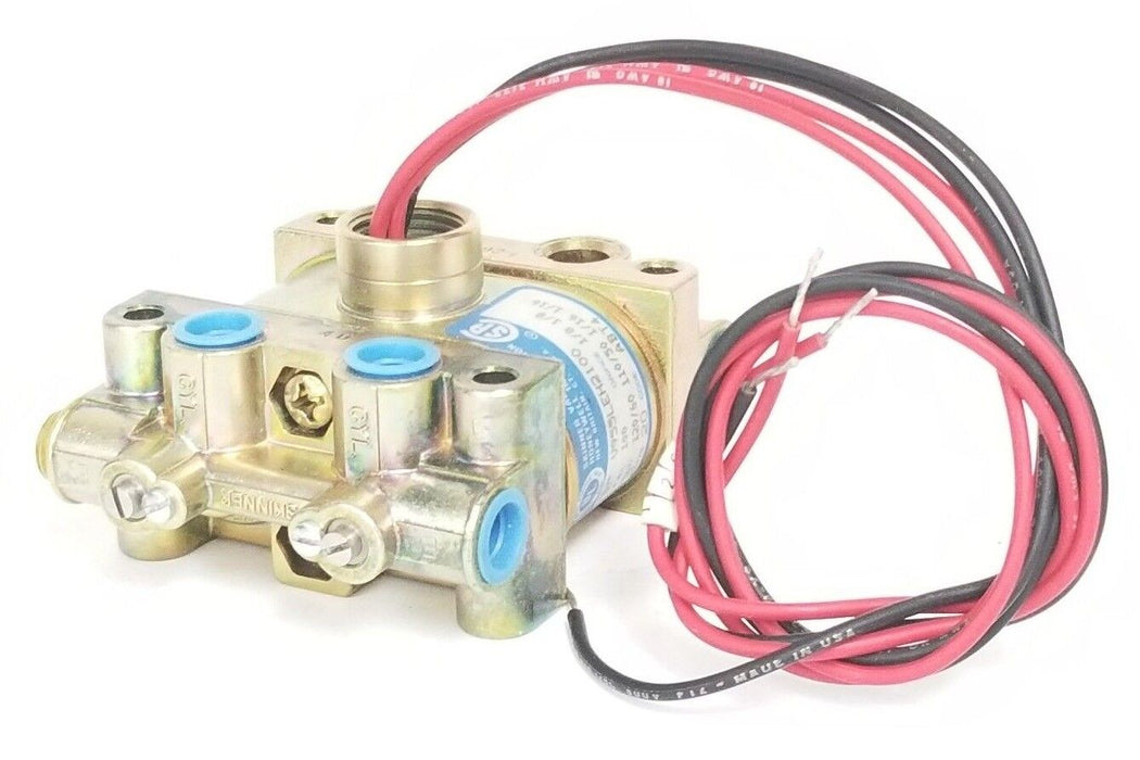 NEW HONEYWELL SKINNER V955LEH2100 SOLENOID VALVE 100PSI, 1/8" ORIFICE, 110/120V