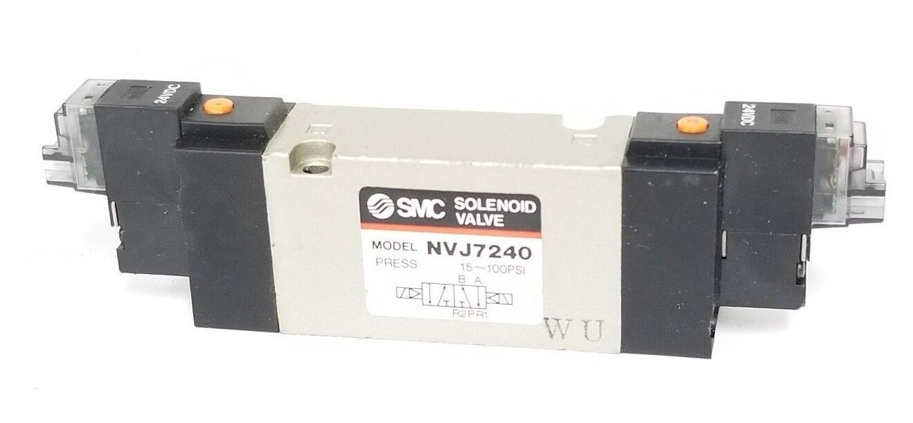 SMC NVJ7240 SOLENOID VALVE 15-100PSI, 24VDC