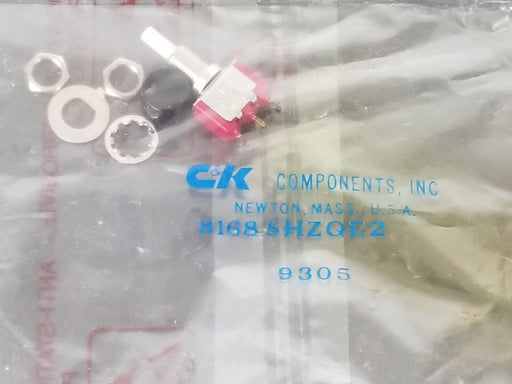 NEW C&K COMPONENTS 8168SHZQE2 PUSHBUTTON SWITCH 9305