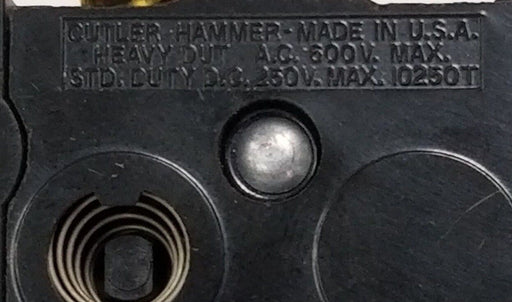 LOT OF 5 CUTLER-HAMMER 10250T CONTACT BLOCKS 600VAC, 250VDC