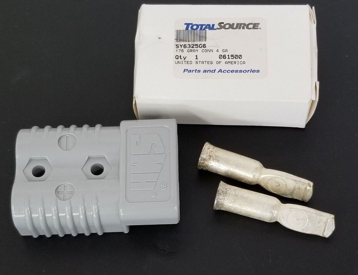 Connecteur De Batterie Pour Chariot Élévateur Total Source Modèle SY6325G6 - Câble Gris 4 AWG - Neuf