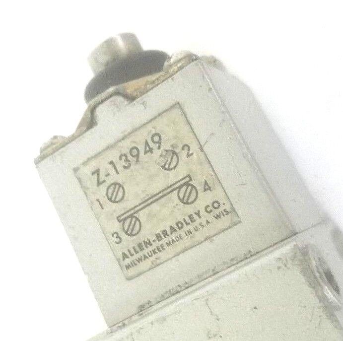 ALLEN-BRADLEY KNOX 802-T OILTIGHT LIMIT SWITCH W/ Z-13949 OPERATOR HEAD 802T*