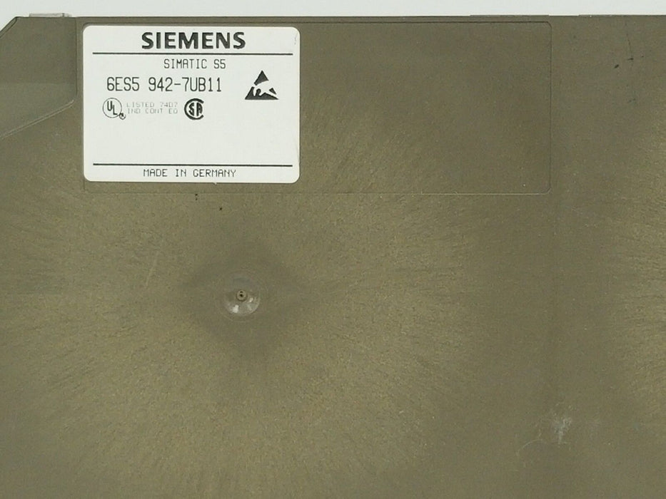 SIEMENS 6ES5-942-7UB11 CPU MODULE 6ES59427UB11