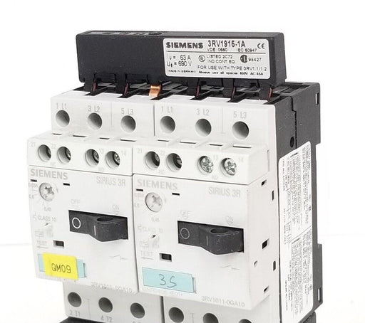 SIEMENS 3ZX1012-0RV01-1AA1, 3ZX1012-0RH11-1AA1, 3ZT-1916-1DG00, 3RV1915-1A