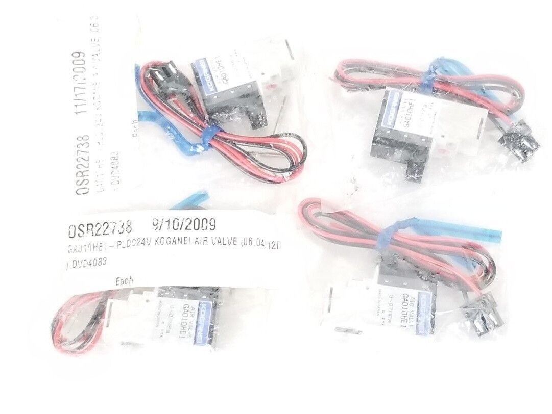 LOT OF 4 NEW KOGANEI GA010HE1 AIR VAVLES 0~0.7MPa