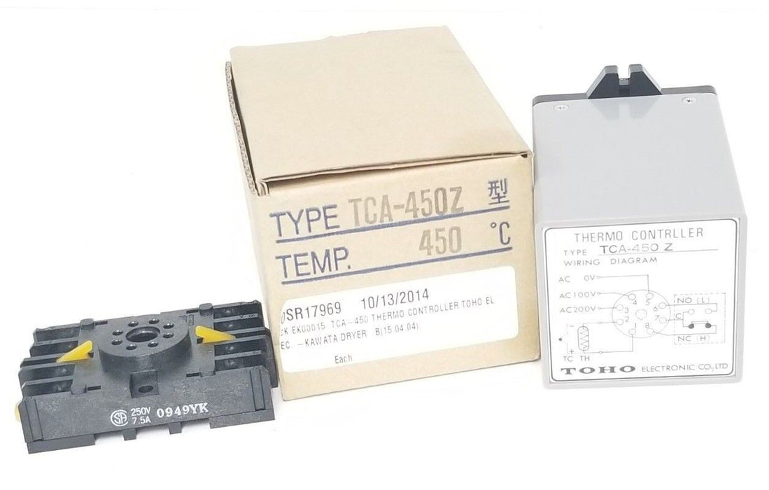 NIB TOHO TCA-450 Z THERMO CONTROLLER, 450 DEG. C, TCA450Z