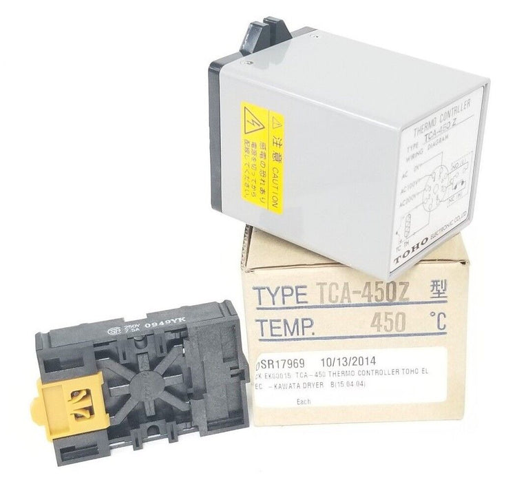 NIB TOHO TCA-450 Z THERMO CONTROLLER, 450 DEG. C, TCA450Z