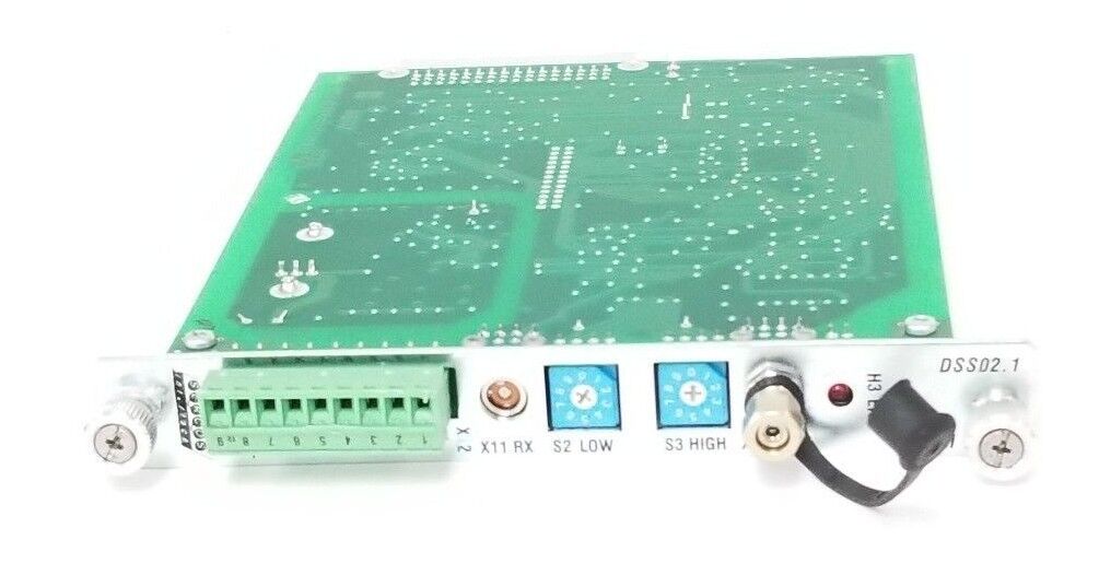 INDRAMAT / REXROTH DSS02.1 SERCOS INTERFACE BOARD 109-0852-4B01-11 (DAMAGED)