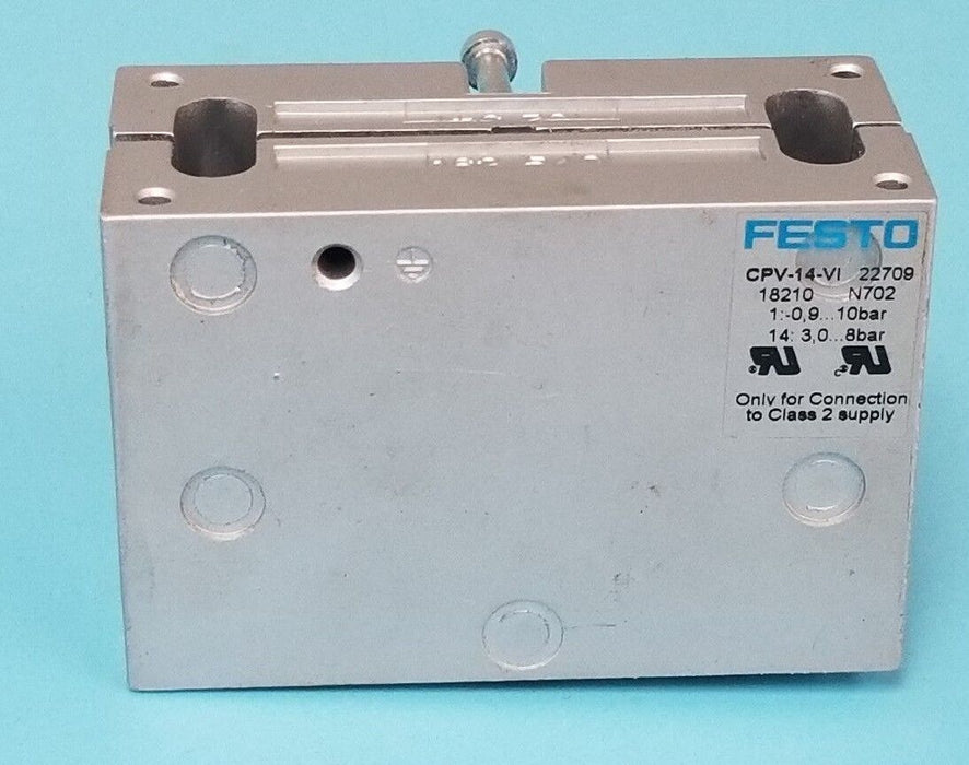 FESTO ELECTRIC CPV-14-VI PNEUMATIC MANIFOLD 18210 , 162-540 , 162-541