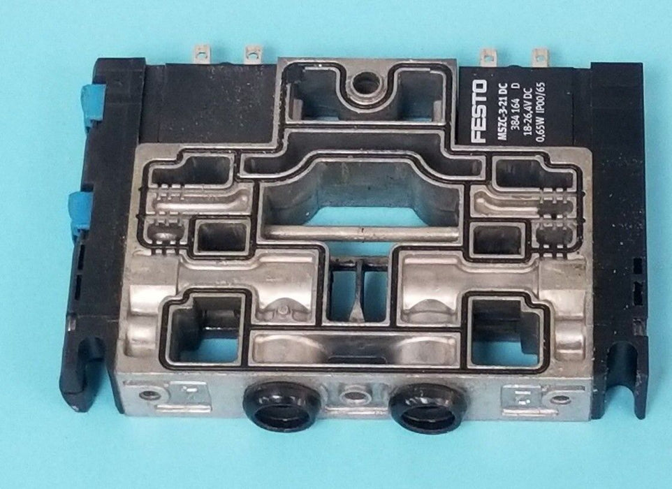 LOT OF 3 FESTO ELECTRIC 176-067 SOLENOID VALVES N502 , 384-164 18-26, 4VDC
