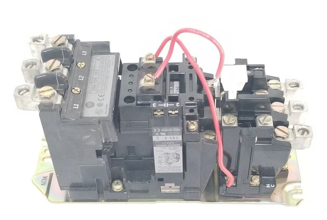 ALLEN BRADLEY 509-COD-XXX STARTER SIZE 2, SER. B, 120V 60HZ, CC236 , 595-A