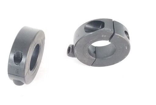 LOT OF 2 RULAND 13/16 SHAFT CLAMPS (MISSING ONE SCREW)