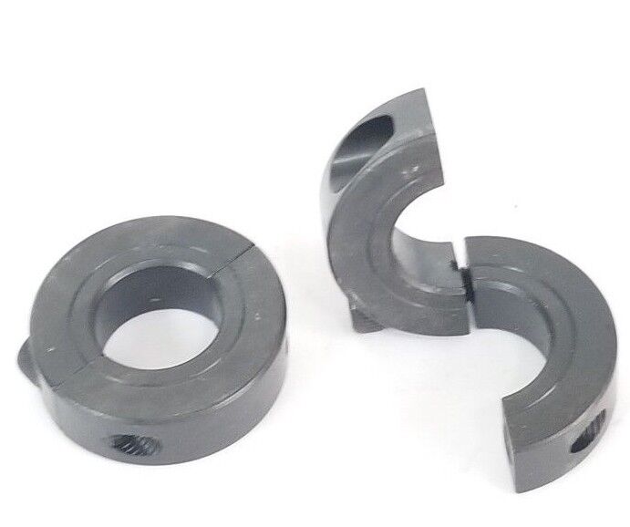 LOT OF 2 RULAND 13/16 SHAFT CLAMPS (MISSING ONE SCREW)
