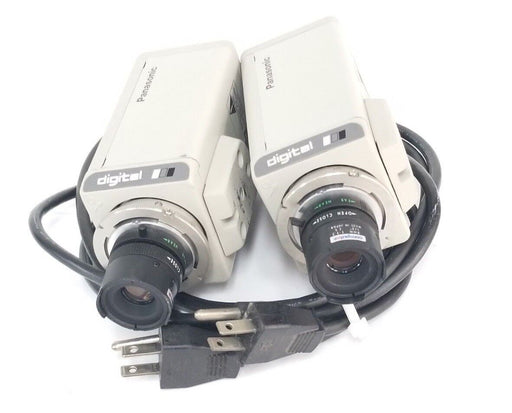 LOT OF 2 PANASONIC WV-BP330 CCTV CAMERA 120V AC, 60HZ, 3.5W, WVBP330