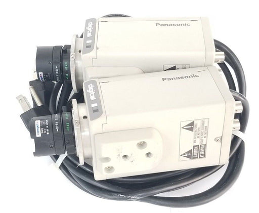 LOT OF 2 PANASONIC WV-BP330 CCTV CAMERA 120V AC, 60HZ, 3.5W, WVBP330