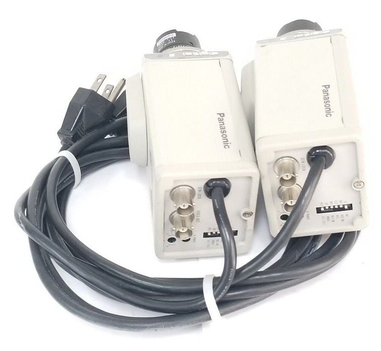 LOT OF 2 PANASONIC WV-BP330 CCTV CAMERA 120V AC, 60HZ, 3.5W, WVBP330
