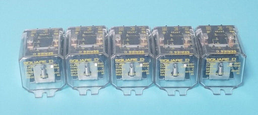 LOT OF 5 SQUARE D 8501-KFD12V56 RELAYS SER. C, 48VDC, 8501KFD12V56