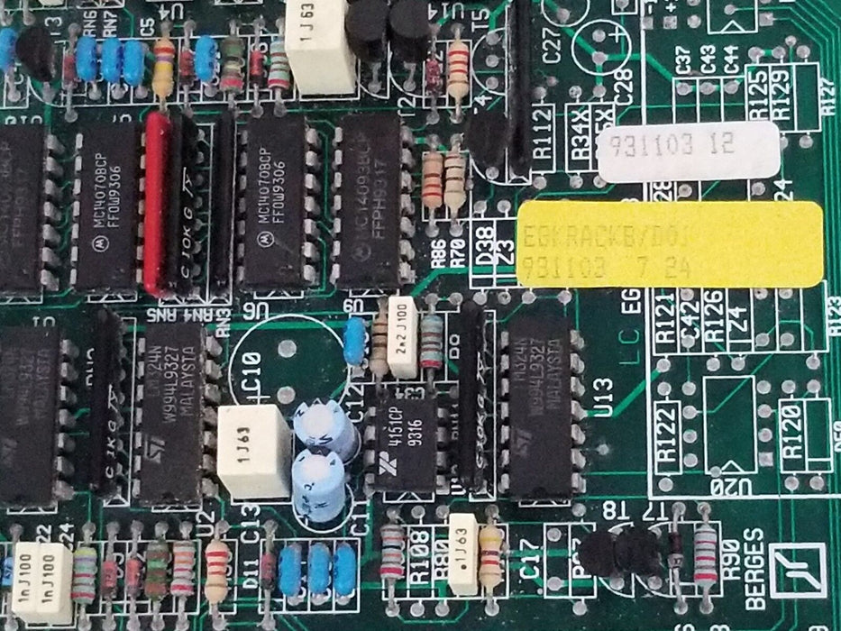 BERGES EGKRACKB/D01 CONTROL BOARD 931103 12 , 931103 7 24