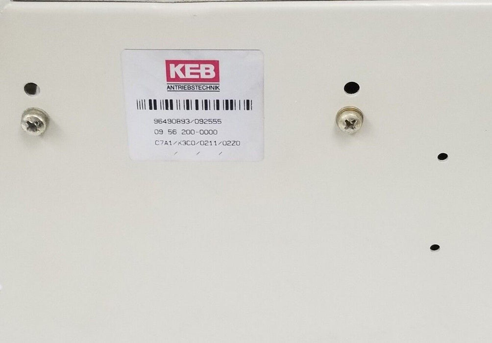 KEB COMBIVERT 09.56.200-0000 AC DRIVE 1.5KW/2.8KVA , C7A1/X3C0/0211/02Z0