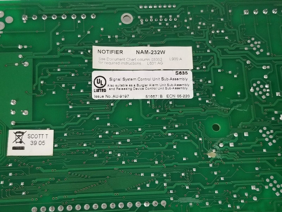 HONEYWELL / NOTIFIER NAM-232W NETWORK ADAPTER MODULE NAM-232WPCC , 03371