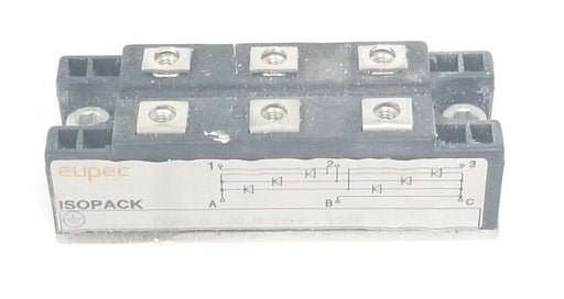 AEG EUPEC DDB6-U-160-N-12-K 15D4 ISOPACK BRIDGE RECTIFIER DDB6U160N12K