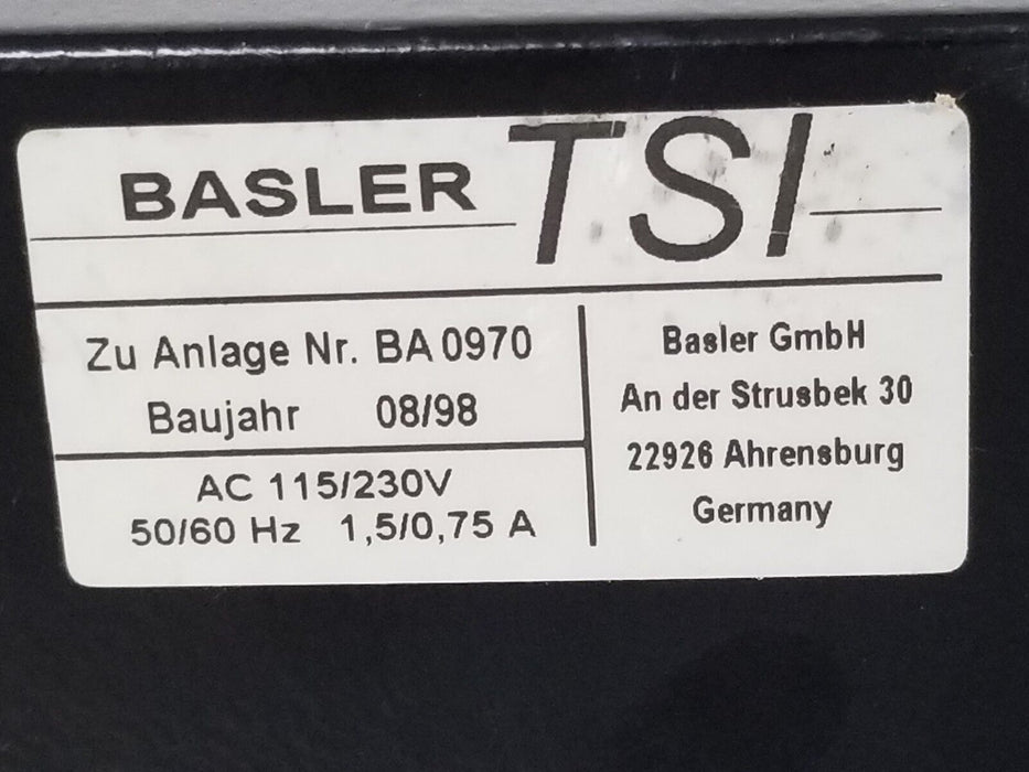 BASLER TSI BA-0970 DVD/CD INSPECTION DEVICE 115/230VAC, 50/60HZ, BA0970