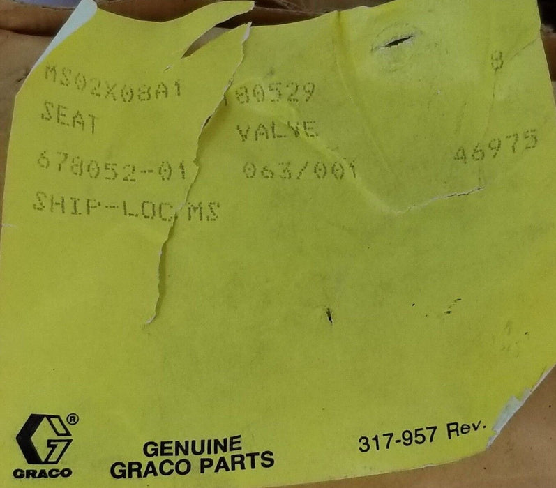 LOT OF 2 NEW GRACO 180529 VALVE SEATS 693