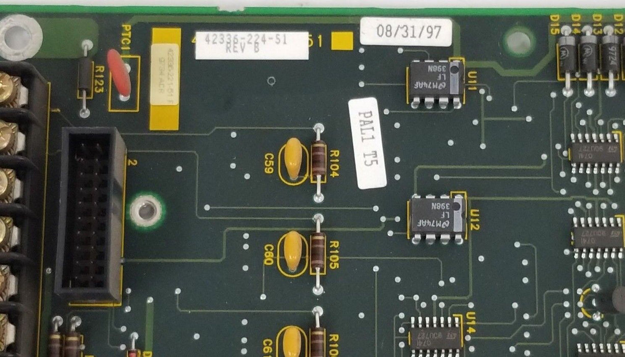 ALLEN BRADLEY 42336-224-51 CONTROL BOARD REV. B W/ 1336S-EN4 LANGUAGE MODULE