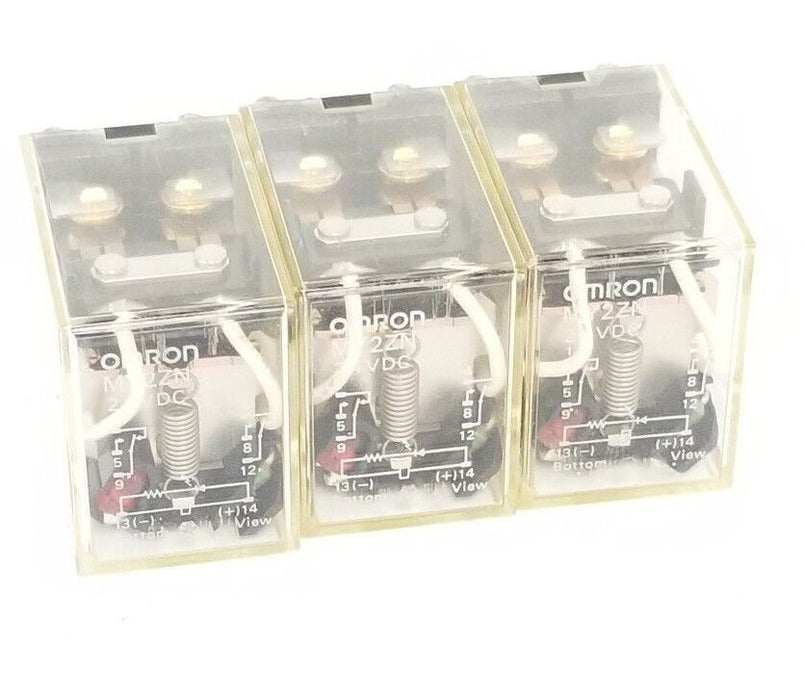 LOT OF 3 OMRON MY2ZN 24VDC RELAYS MY2ZN24VDC