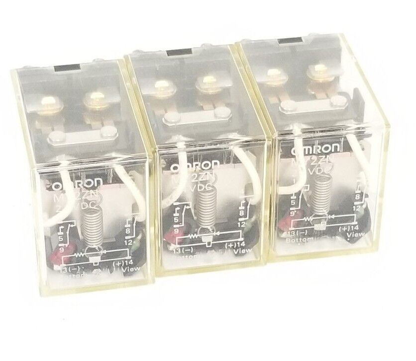 LOT OF 3 OMRON MY2ZN 24VDC RELAYS MY2ZN24VDC