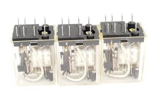 LOT OF 3 OMRON MY2ZN 24VDC RELAYS MY2ZN24VDC