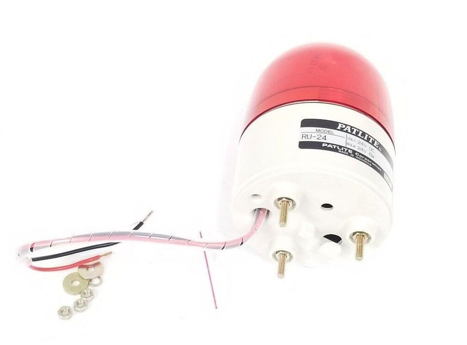 PATLITE RU-24 RED SIGNAL LIGHT 24VDC, 24V, 6W, RU24R