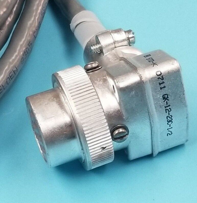 NEW ITT CANNON GK-12-23C-1/2 STANDARD K CONNCTOR STD-K 12C 90 DEG. PLUG SK