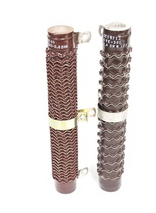 LOT OF 2 NEW AVE-300-0.4 OHM RESISTORS, 723663002, HE19712, HE10509, AVE300, 10P