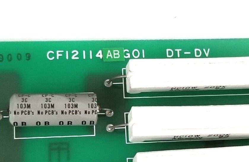 GENERAL ELECTRIC CF12114ABG01 RESISTOR BOARD BF122114AA , DT-DV