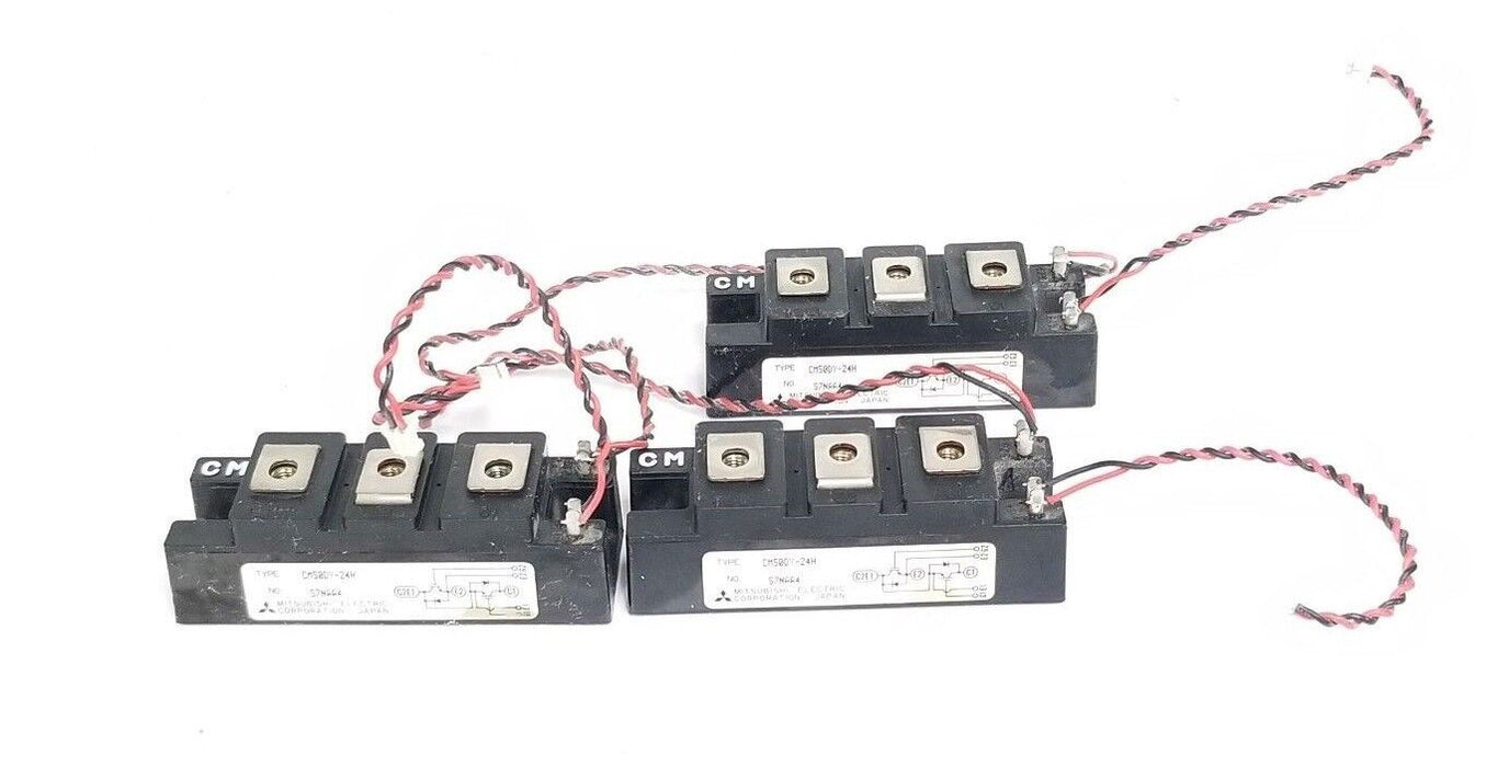 LOT OF 3 MITSUBISHI CM50DY-24H IGBT MODULES S7NAA4, CM50DY24H