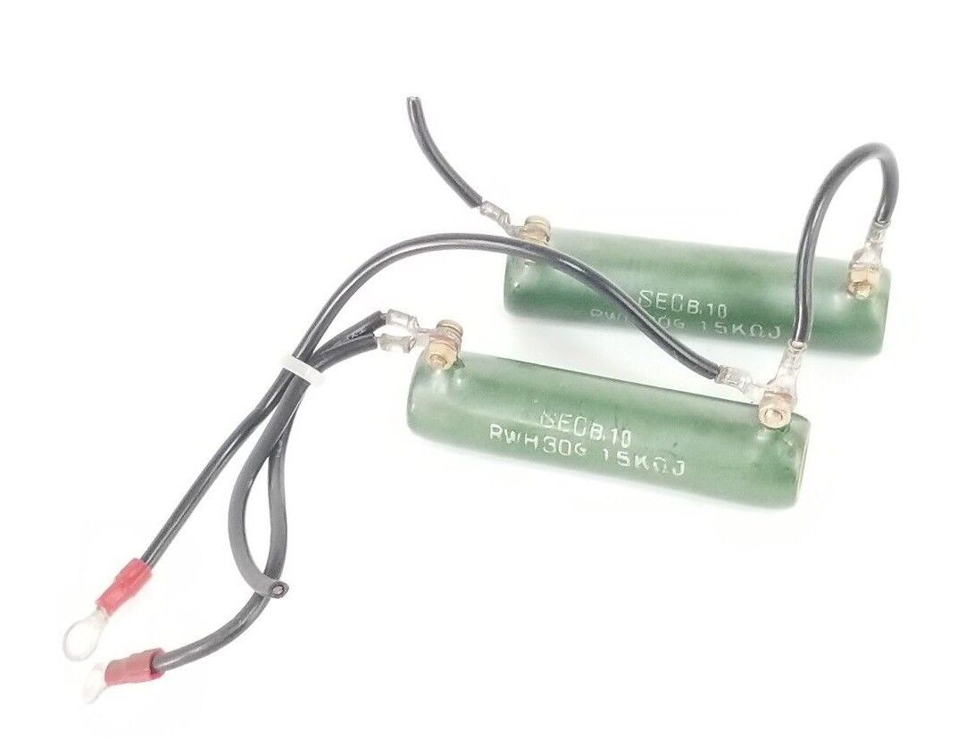 LOT OF 2 SEC B.10 RWH-30G RESISTORS, 15KOHMJ, RWH30G