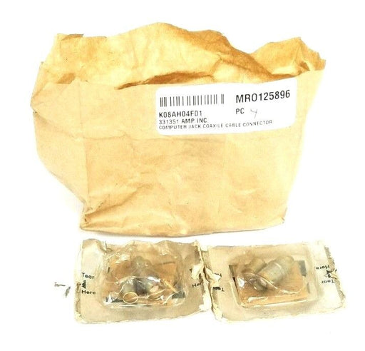 LOT OF 2 NEW AMP INC. 331351 COMPUTER JACK COAXIAL CABLE CONNECTORS