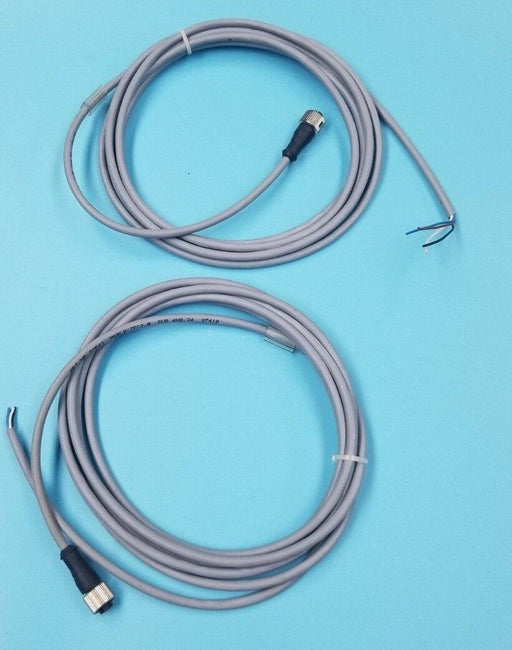 LOT OF 2 MURR ELEKTRONIK 33543 MSBL0-TFC3.0 PUR 4X0.34 97410 CONNECTOR CABLES