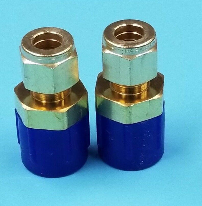 BOX OF 20 NEW PARKER 6MSC8N-B BRASS FITTINGS, 3/8" A-LOK X 1/2" MNPT, 6MSC8NB