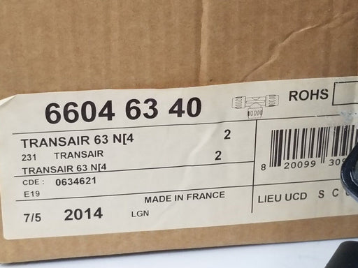 BOX OF 2 NEW TRANSAIR 6604-63-40 REDUCING TEES, 63 N[4, 63MM TO 40MM, 66046340