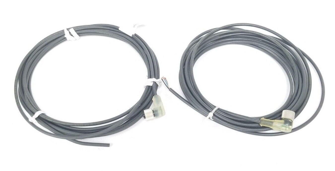 LOT OF 2 LUMBERG RKWT/LED A 4/3-224/5M CORDSETS, 5 METERS, RKWT/LEDA4-3-224/5