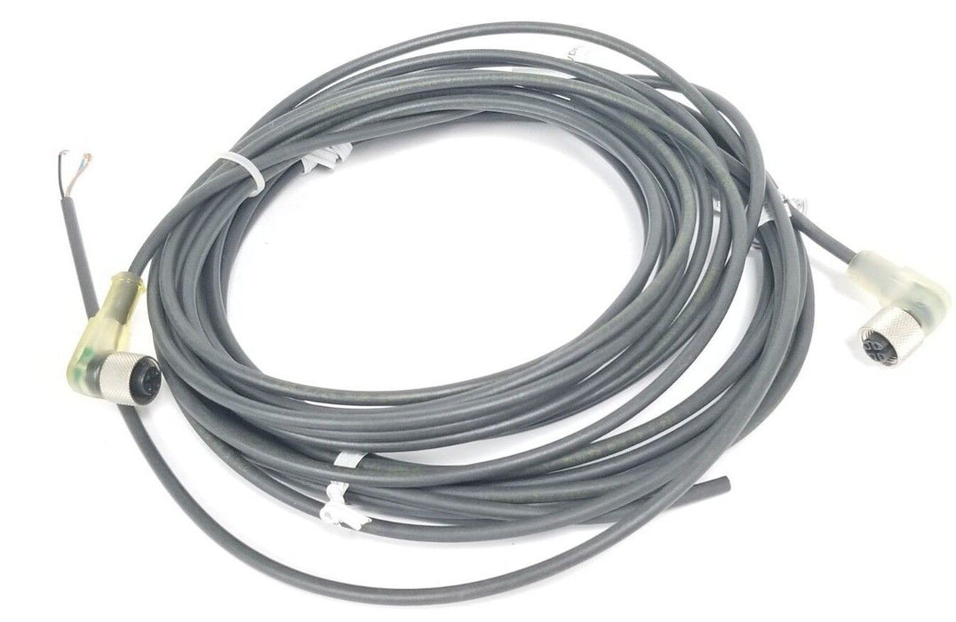 LOT OF 2 LUMBERG RKWT/LED A 4/3-224/5M CORDSETS, 5 METERS, RKWT/LEDA4-3-224/5