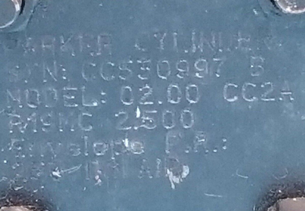 PARKER 02.00 CC2AR19MC 2.500 SERIES 2A PNEUMATIC CYLINDER, 2" BORE X 2.5" STROKE