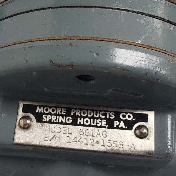 MOORE PRODUCTS MODEL 661A6 PRESSURE REGULATOR B/M 14412-15S8HA