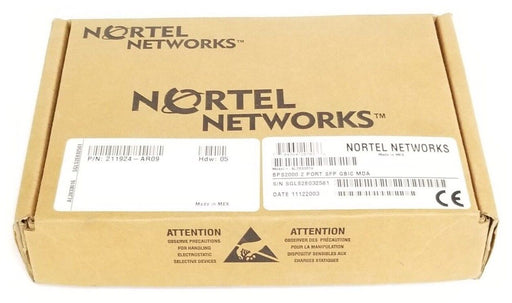 NIB NORTEL NETWORKS BPS2000-2GE MDA BOARD 2 PORT SFP GBIC MDA P210464-CR02