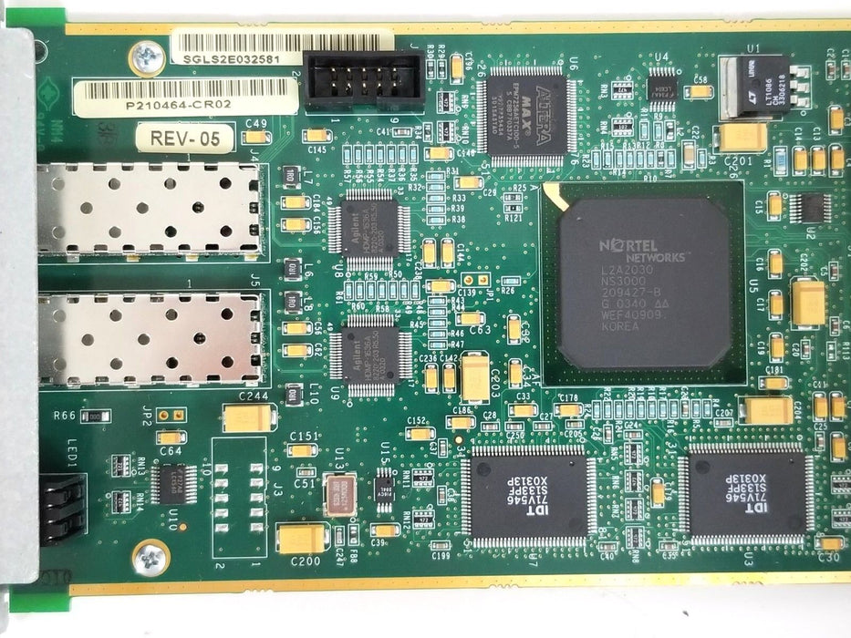 NIB NORTEL NETWORKS BPS2000-2GE MDA BOARD 2 PORT SFP GBIC MDA P210464-CR02